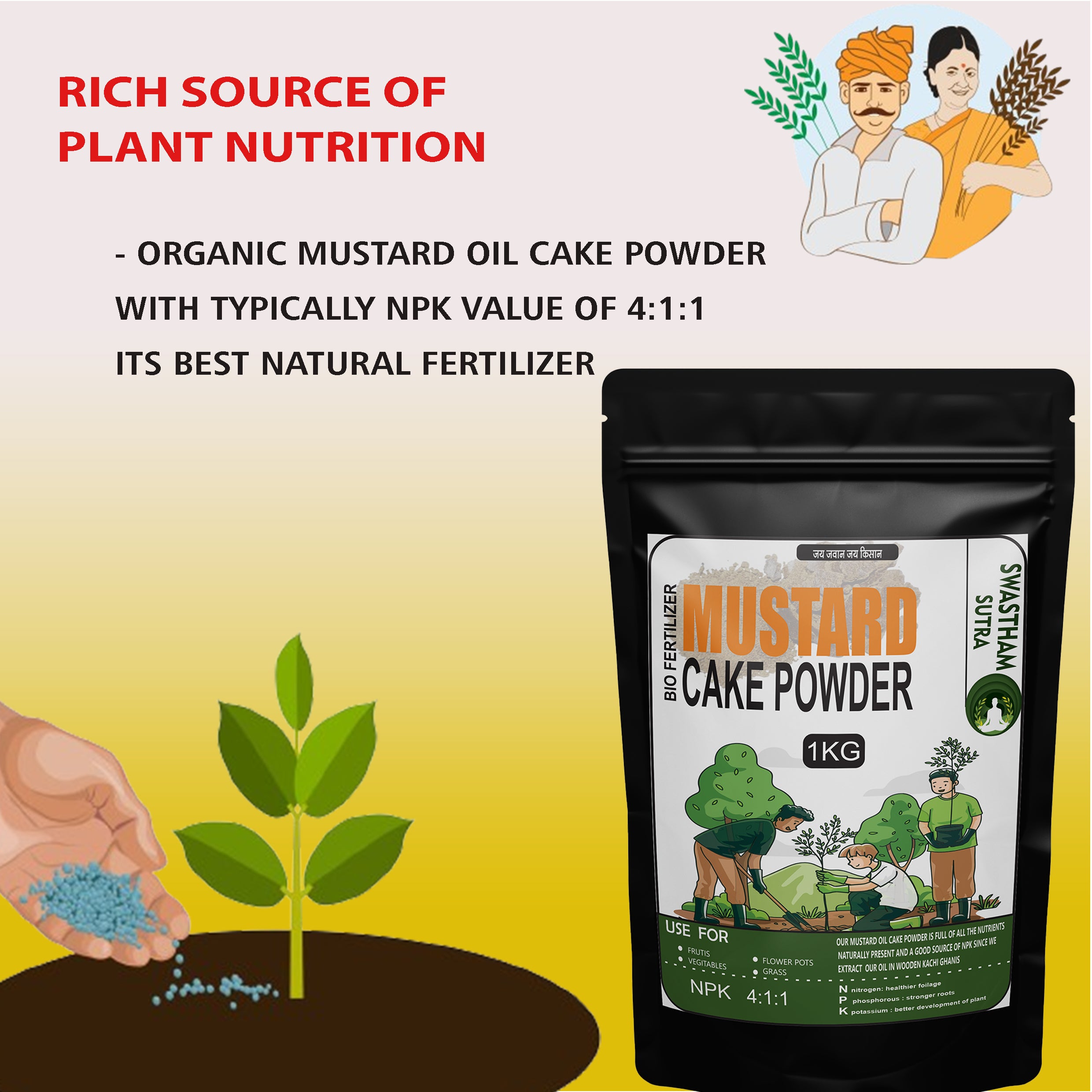 MUSTARD KHALI - 1KG